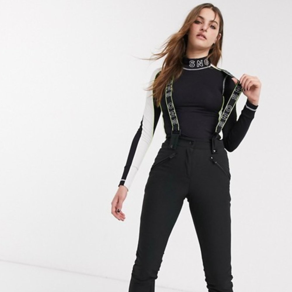 Topshop SNO Ski Pants w/ Suspenders NWT